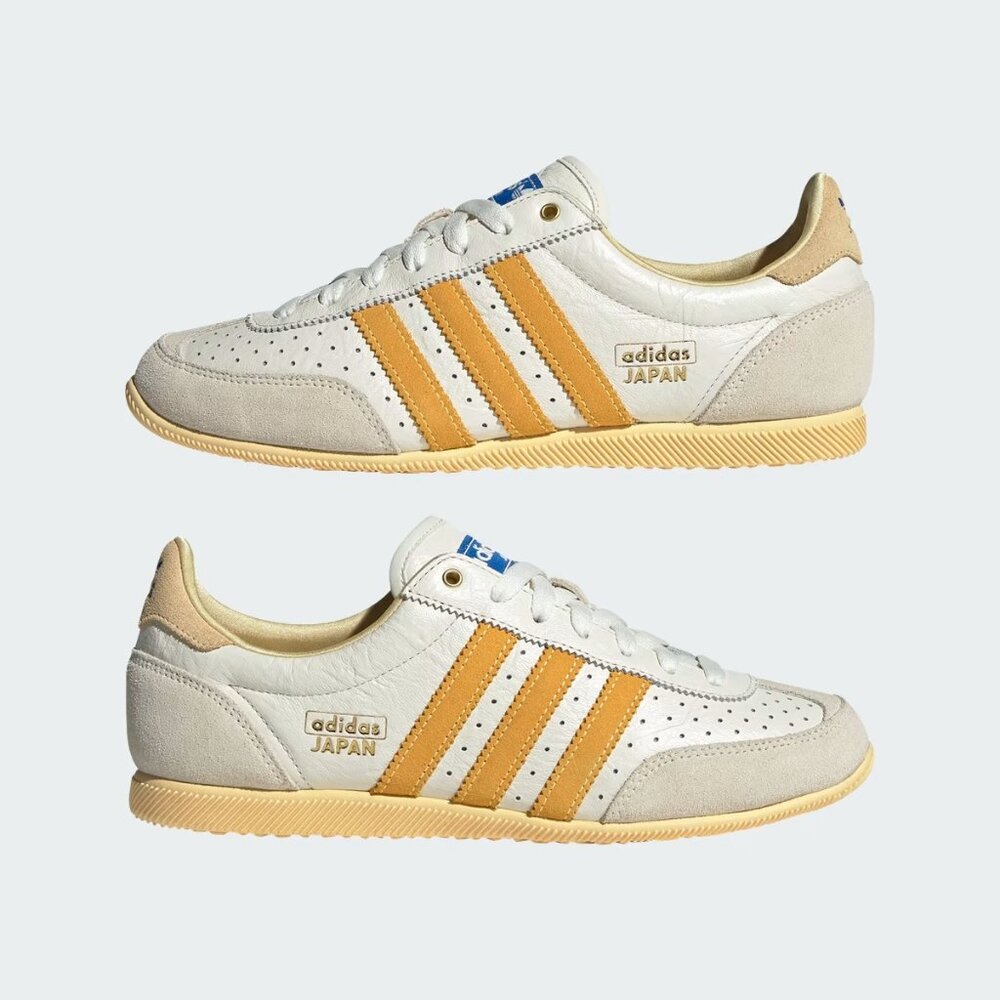 ADIDAS Originals Japan Suede-Trimmed Perforated Leather Sneakers Women's Size 7